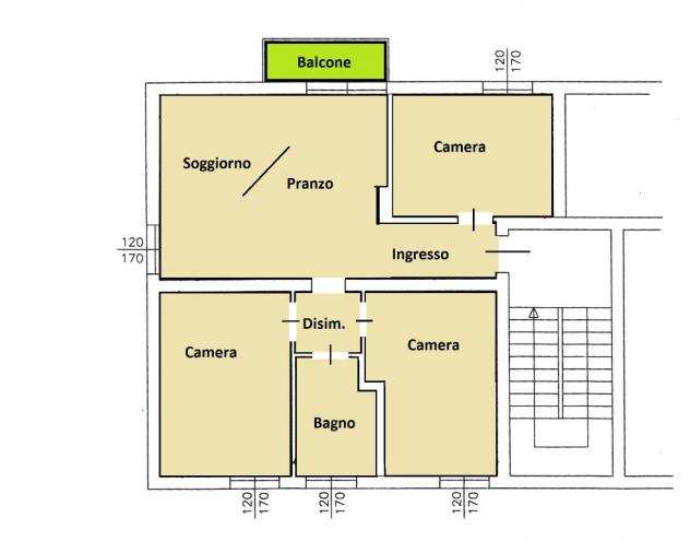3 camere in vendita a Regina Pacis, Reggio Emilia