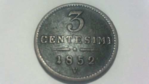 3 centesimi 1852 impero austriaco