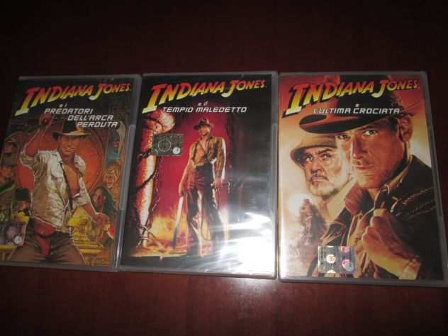 3 Film in DVD Indiana Jones (Nuovi Sigillati)