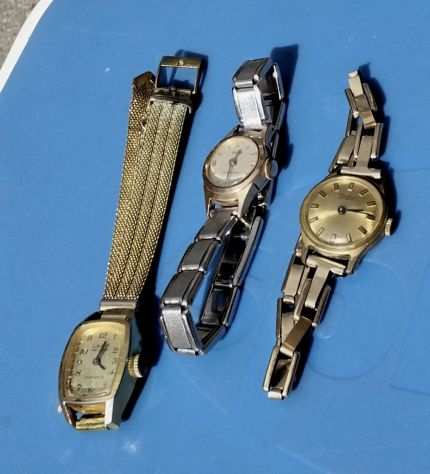 3 orologi di 50 anni fagrave da riparare (uno in ORO)