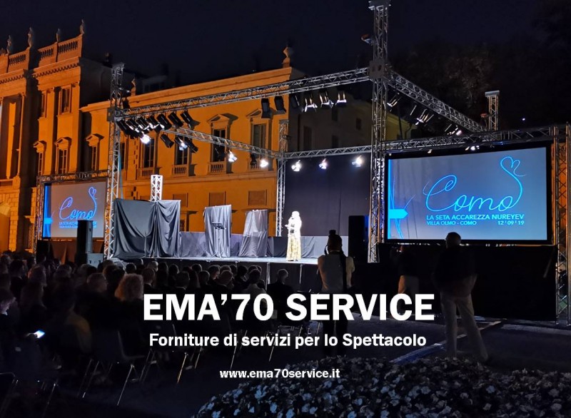 BENVENUTO IN  EMA'70 SERVICE FORNITURE E SERVIZI PER LO SPETTACOLO - PER EVENTI AZIENDALI - EVENTI PRIVATI - EVENTI PUBBLICI – MEETING CONVENTION FIERE ALLESTIMENTI – SFILATE DI MODA 