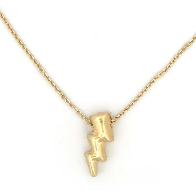 - 3.5 gr - 45 cm - 18 Kt - Collana con ciondolo Oro giallo