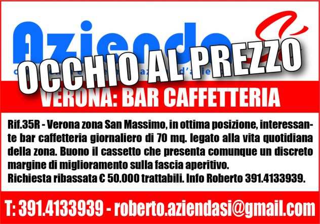 35R - AziendaSi Verona, bar giornaliero-no ristorante