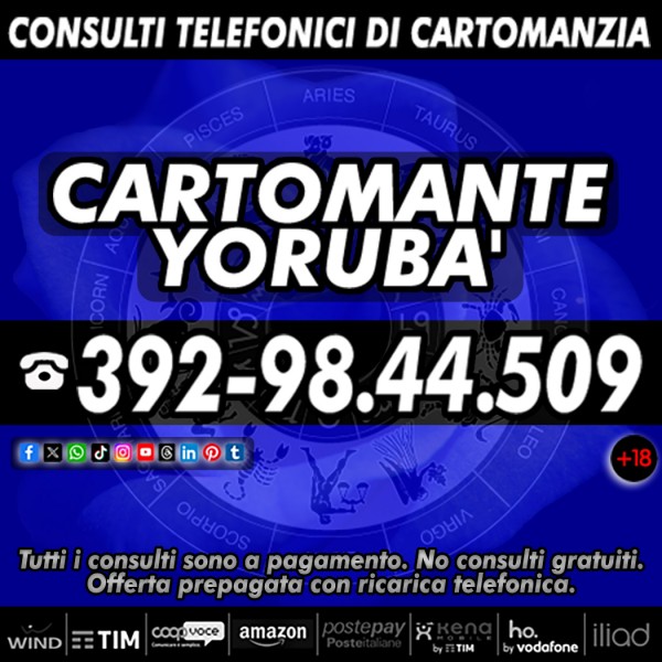 La serenità esiste per tutti! Contattami e la troveremo insieme! il Cartomante Yorubà
