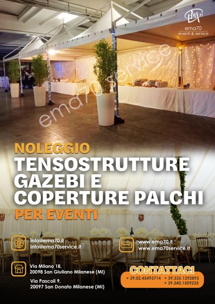 NOLEGGIO TENSOSTRUTTURE PER EVENTI MANIFESTAZIONI MEETING CONVENTION CONCERTI - PER EVENTI AZIENDALI - EVENTI PRIVATI - EVENTI PUBBLICI