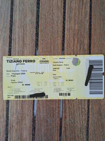4 Biglietti concerto Tiziano Ferro 14 luglio Padova