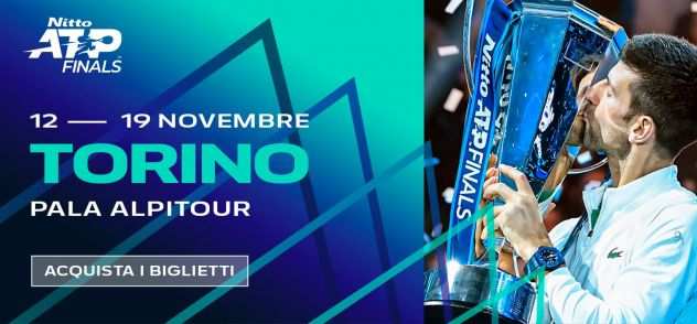 4 biglietti PARTERRE EST finale NITTO ATP FINALS Torino 19.11.2023