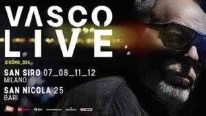 4 biglietti PRATO concerto VASCO ROSSI Bari San Nicola 25.06.2024