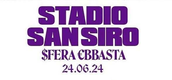 4 biglietti prato sfera ebbasta San siro