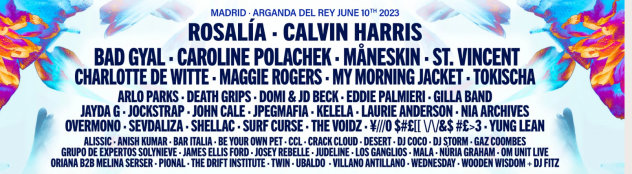 4 biglietti Primavera Sound Festival Madrid 10 Giugno