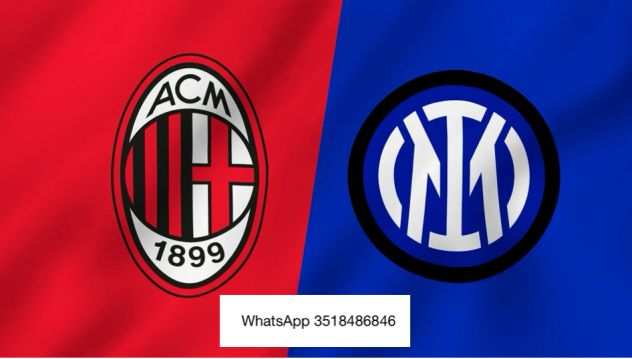 4 Biglietti Terzo Blu Milan Inter