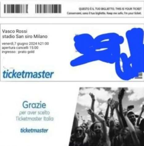 4 biglietti Vasco rossi Milano