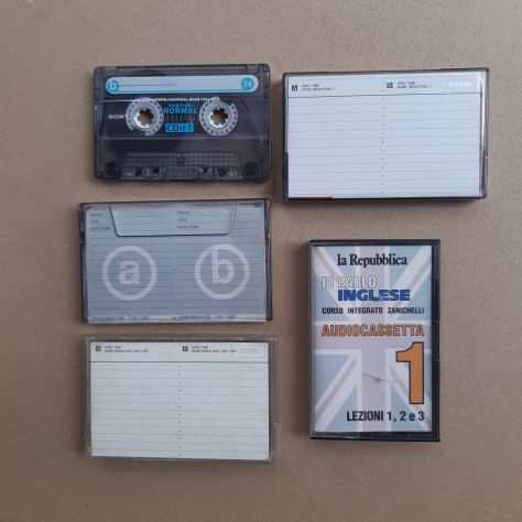 4 cassette per registrare audio
