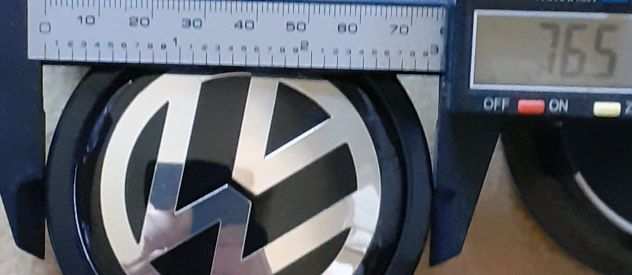 4 Coprimozzo VW 7660mm adatto a cerchi aftermaket PORSCHE replica MAK C014 C015