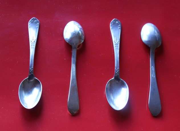 4 cucchiaini in Argento, 4 ARG 1000