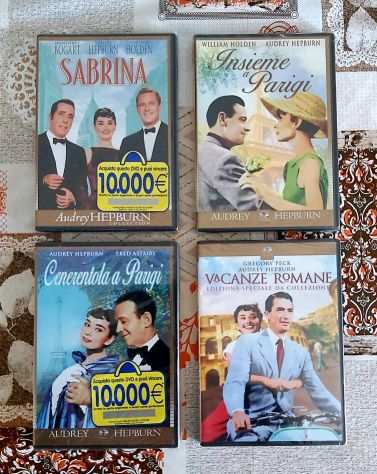 4 DVD da Collezione di Audrey Hepburn.