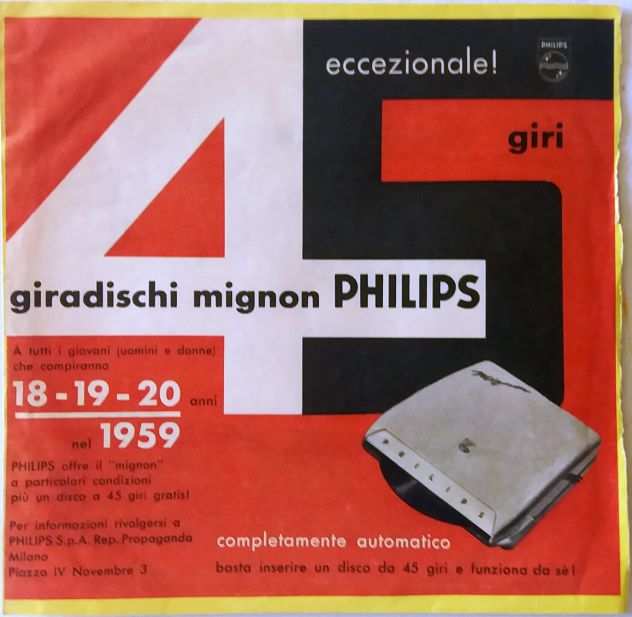4 Flexi-disc -Inserti aIla Rivista Il Musichiere con pubblicitagrave diverse-1959