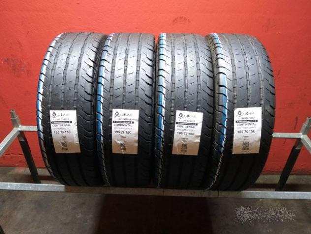 4 GOMME 195 70 15C CONTINENTAL A5287
