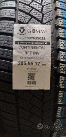 4 gomme 205 55 17 continental rft inv a2131