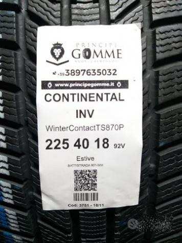 4 gomme 225 40 18 continental inv a3751