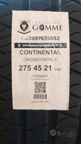 4 gomme 275 45 21 CONTINENTAL A1719
