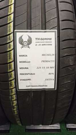 4 GOMME MICHELIN PRIMACY3 225 55 18 98V 80 DI BATTISTRADA ESTIVA