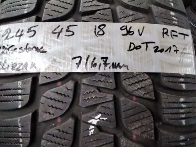 4 GOMME USATE BRIDGESTONE 245 45 18 96V INVERNALI RFT