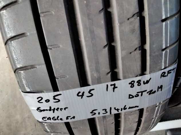 4 GOMME USATE GOODYEAR 205 45 17 88w ESTIVE RFT