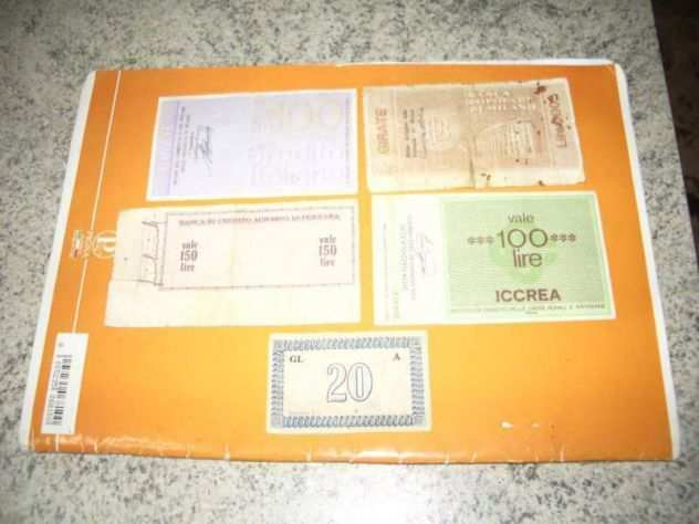 4 miniassegni-italia 19701 buono comune di trieste da 20 cent.