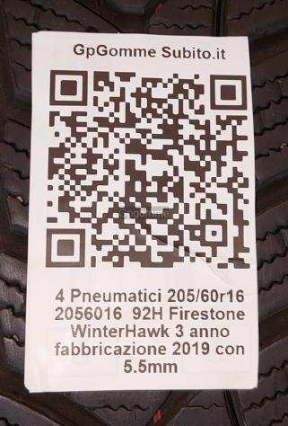 4 Pneumatici 2056016 Firestone Invernali al 6919