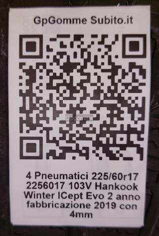 4 Pneumatici 2256017 Hankook invernali al 5019