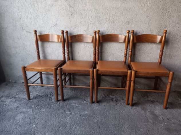 4 sedie in legno da salottostudio USATO LEGGI DESCRIZIONE