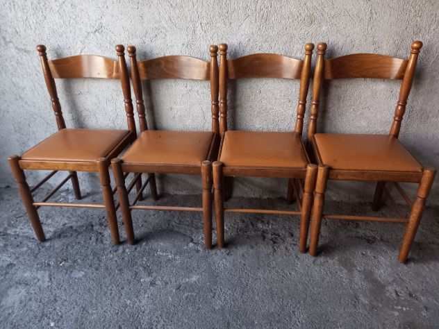 4 sedie in legno da salottostudio USATO LEGGI DESCRIZIONE