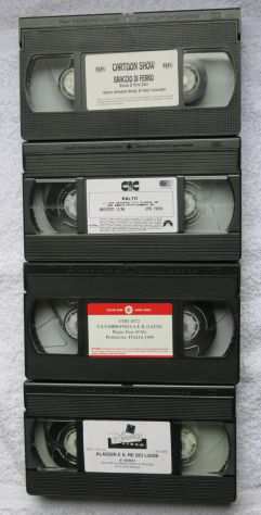 4 VHS CARTONI ANIMATI -carton show-balto-aladin il re dei ladri-la gabbianella e