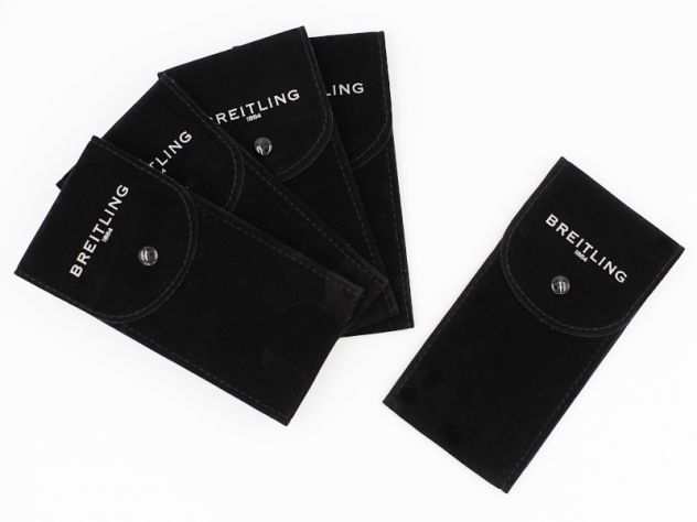 41 Pochette BREITLING Service Porta Orologi Tessuto Floccato da Viaggio