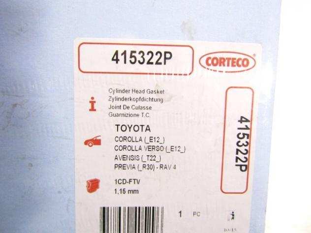 415322P GUARNIZIONE TESTATA CORTECO TOYOTA AVENSIS SW 2.0 D-4D 2.0 D 85 KW RICAMBIO NUOVO