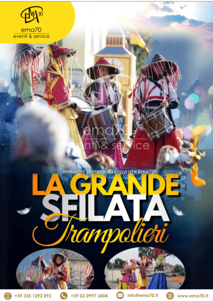 PARATA IN BIANCO - SFILATA SUI TRAMPOLI – COREOGRAFIE E DANZE - EMA 70 EVENTI - COSTUMI SCENICI PER  EVENTI DI PIAZZA – EVENTI AZIENDALI – EVENTI PRIVATI – EVENTI PUBBLICI