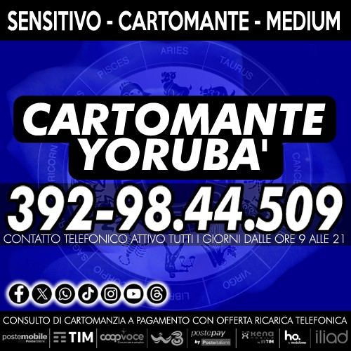 *•.¸( *•.¸Studio di Cartomanzia Cartomante Yoruba’¸.•´)¸.•.