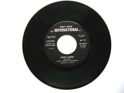 45 giri del 1974-Harry Wright orchestra-Love s theme