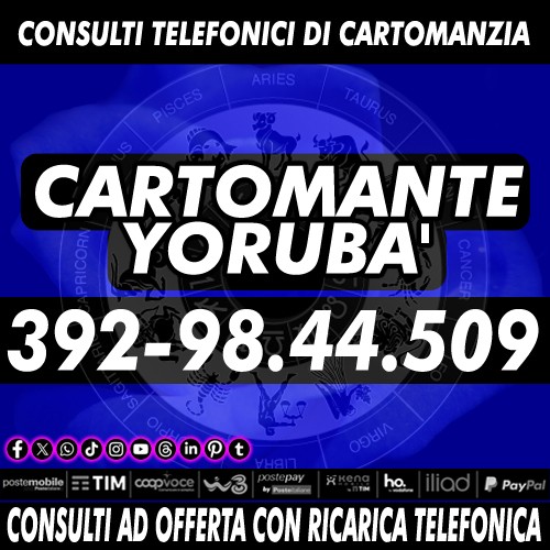 Se non hai paura di sapere la verità chiama il Cartomante YORUBA'