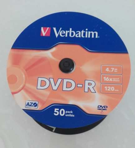 49 DVD -R VERBATIM VERGINI 16X SILVER ADVANCED AZO 4,7 GB ndash 120 MIN