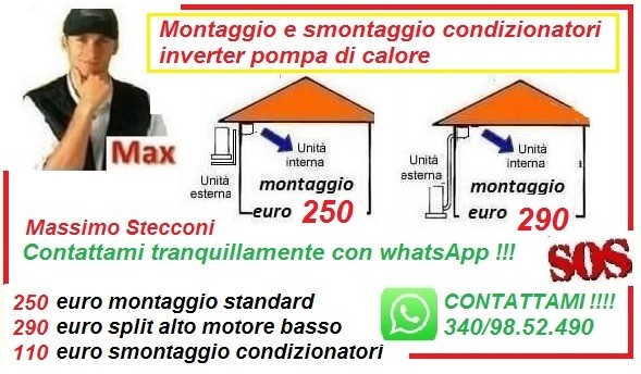 Montaggio condizionatore Ardea con 250 euro