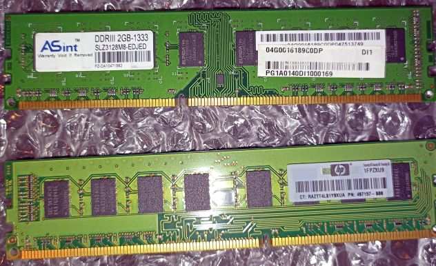 4GB (2x2GB) memoria DDR3 1333 10600U PC3
