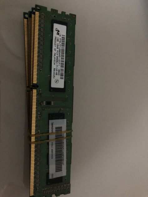 5 BANCHI DDR3 RAM 1GB 1RX8 PC3-8500U-7-10-A0 CL7