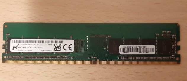 5 Banchi memoria Ram DDR4 4 gb 288-pin 2133 Mhz