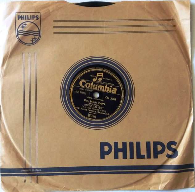 5 dischi 78 rpm del 1955-di Eddy Calvert e la sua tromba doro-Ediz. Columbia