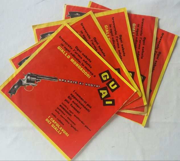 5 Flexi-disc quotIl Musichierequot con pubblicitagrave dei Gialli Mondadori- del 1959