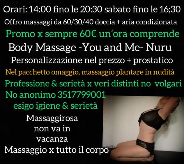 50 ENNE ITALIANA MASSAGGI DA 603040 euro potrai massaggiarmi. lannuncio va letto