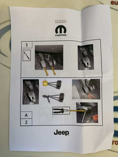 50928599 COPRIPEDALI JEEP RENEGADECOMPASS ORIGINALI MOPAR