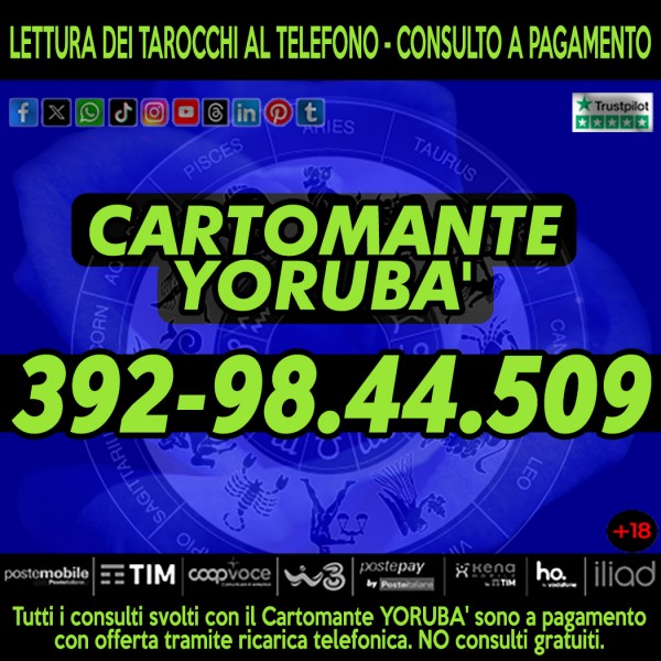 La serenità esiste per tutti! Contattami e la troveremo insieme! il Cartomante Yorubà